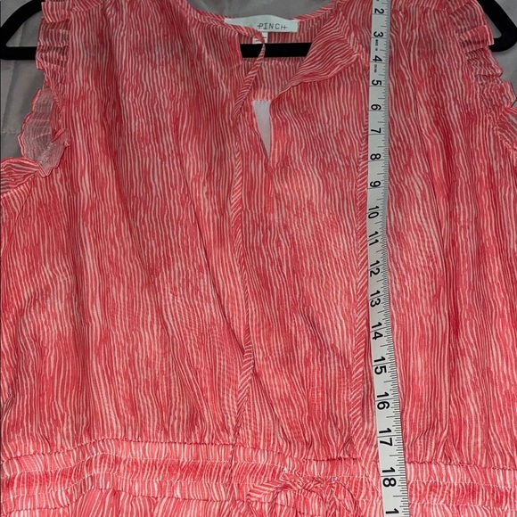 Pinch Red-Coral Ruffle Mini Dress - Picture 11 of 11